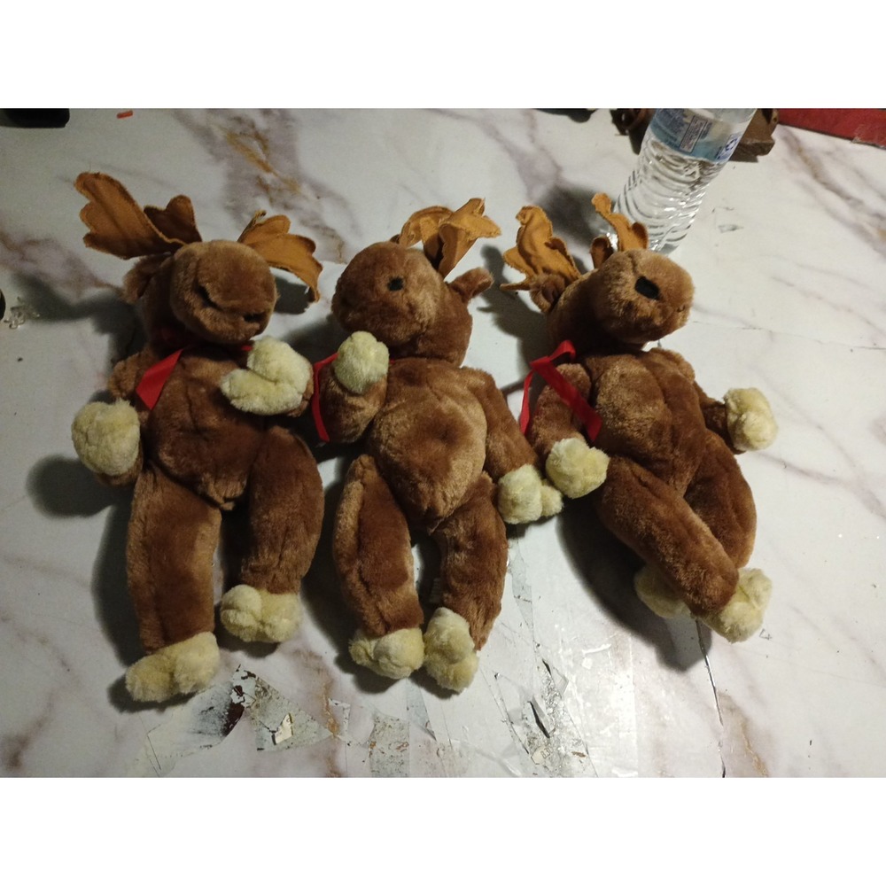Vintage 80' CMC Reindeer Holiday Decoration Christmas Plush Old Collectible Rare